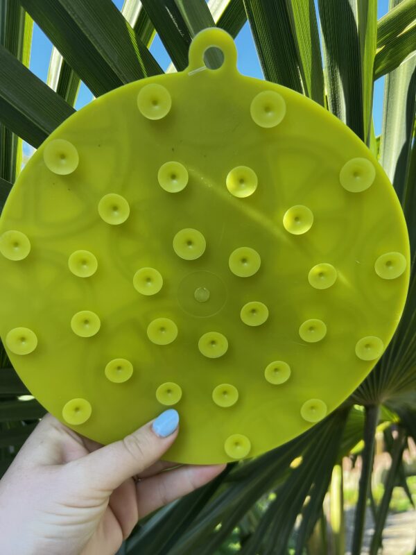 Tapis de léchage citron avec ventouse – Image 3