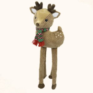 Peluche cerf de Noël 56cm